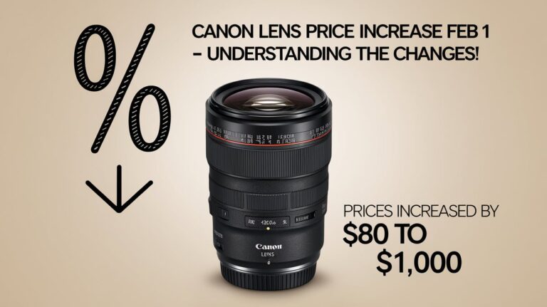 Canon Lens Price Increase Feb 1 – Understanding the Changes!