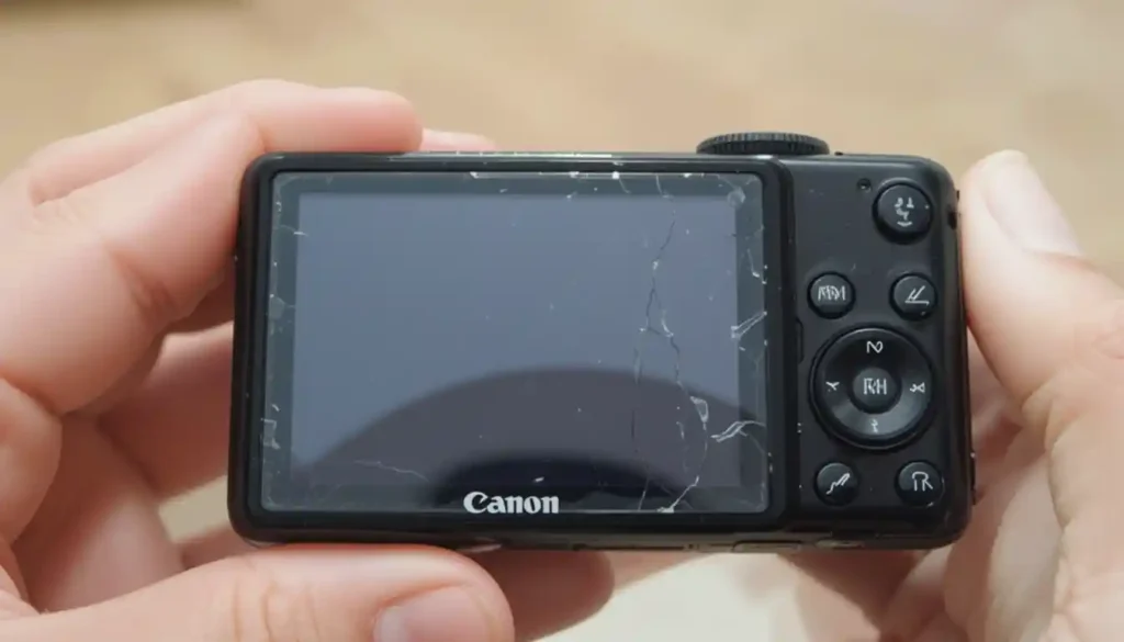 Why is my Canon PowerShot SX110 screen black?